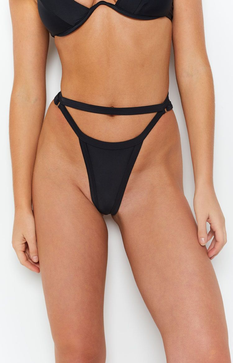9.0 Swim x Ariella Attina Bikini Bottoms Black sold by Beginning Boutique product image thumbnail 6