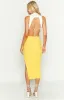 Laurena Yellow Knit Midi Skirt sold by Beginning Boutique