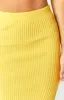 Laurena Yellow Knit Midi Skirt sold by Beginning Boutique