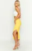 Laurena Yellow Knit Midi Skirt sold by Beginning Boutique