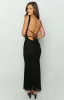 Beverley Black Mesh Maxi Dress sold by Beginning Boutique
