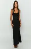 Beverley Black Mesh Maxi Dress sold by Beginning Boutique