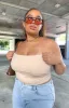 Empire Tan Strapless Top sold by Beginning Boutique