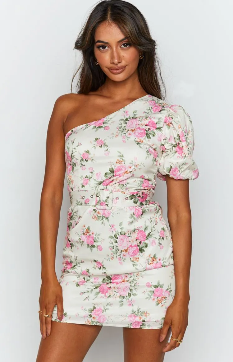 Lush Life One Shoulder Dress Floral sold by Beginning Boutique product image thumbnail 4