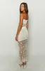 Indio White Crochet Maxi Skirt sold by Beginning Boutique