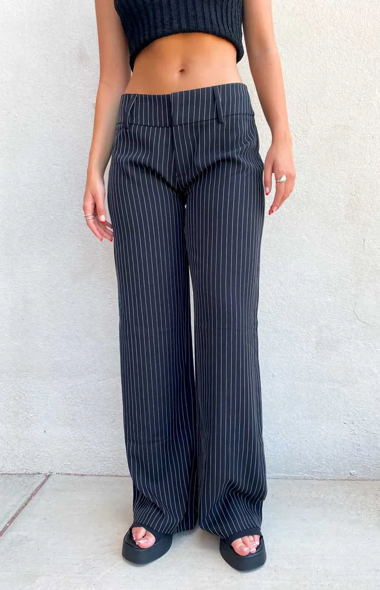 Maeve Black Pinstripe Pants sold by Beginning Boutique product image thumbnail 5