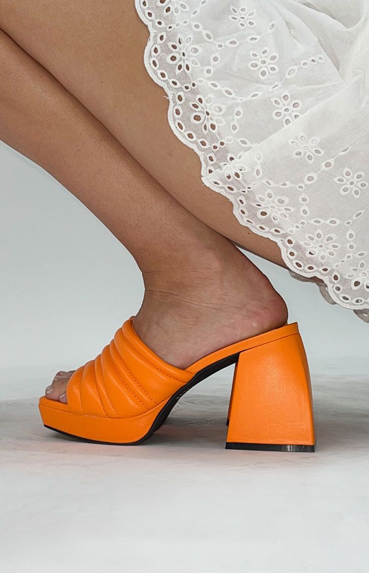 Therapy Euphoria Tangerine Platform Heels sold by Beginning Boutique product image thumbnail 3