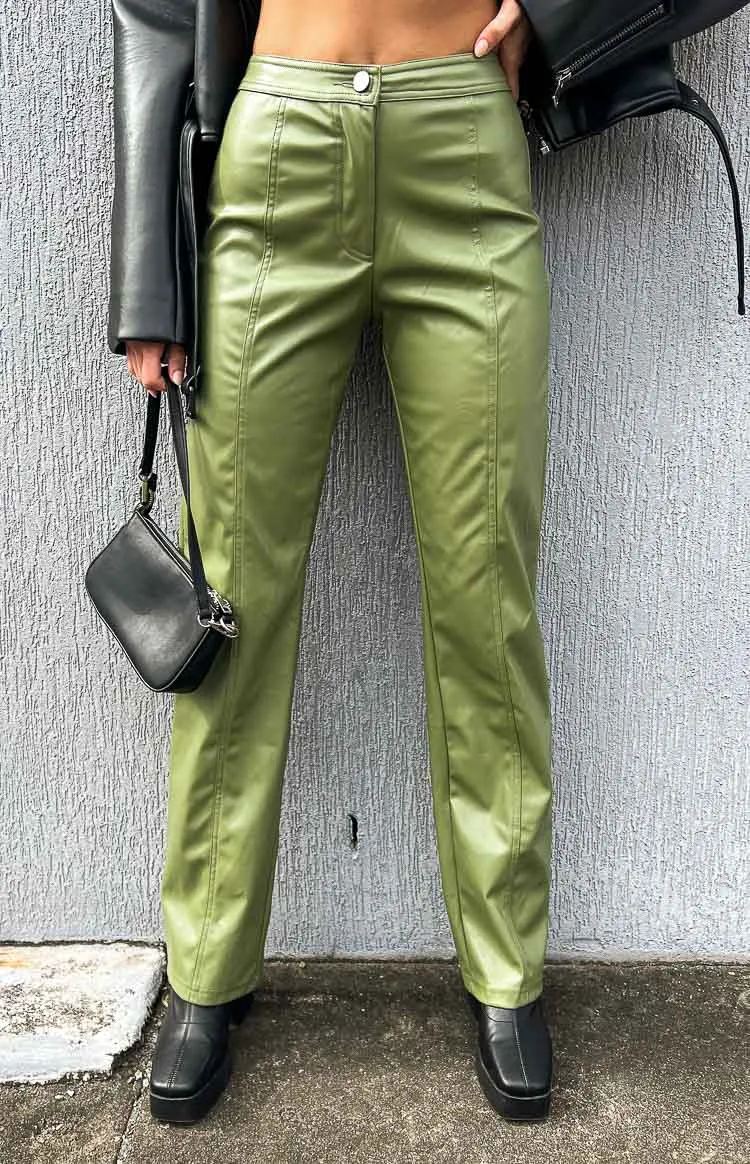 Addie Green PU Pants sold by Beginning Boutique product image thumbnail 2