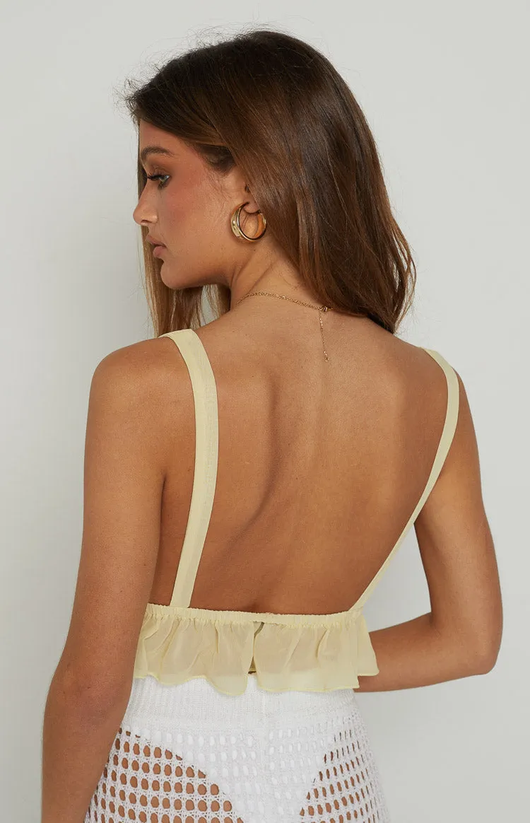 Poppy Yellow Crop Top sold by Beginning Boutique product image thumbnail 5