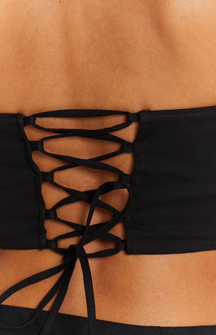 Graceland Black Corset Top sold by Beginning Boutique product image thumbnail 6