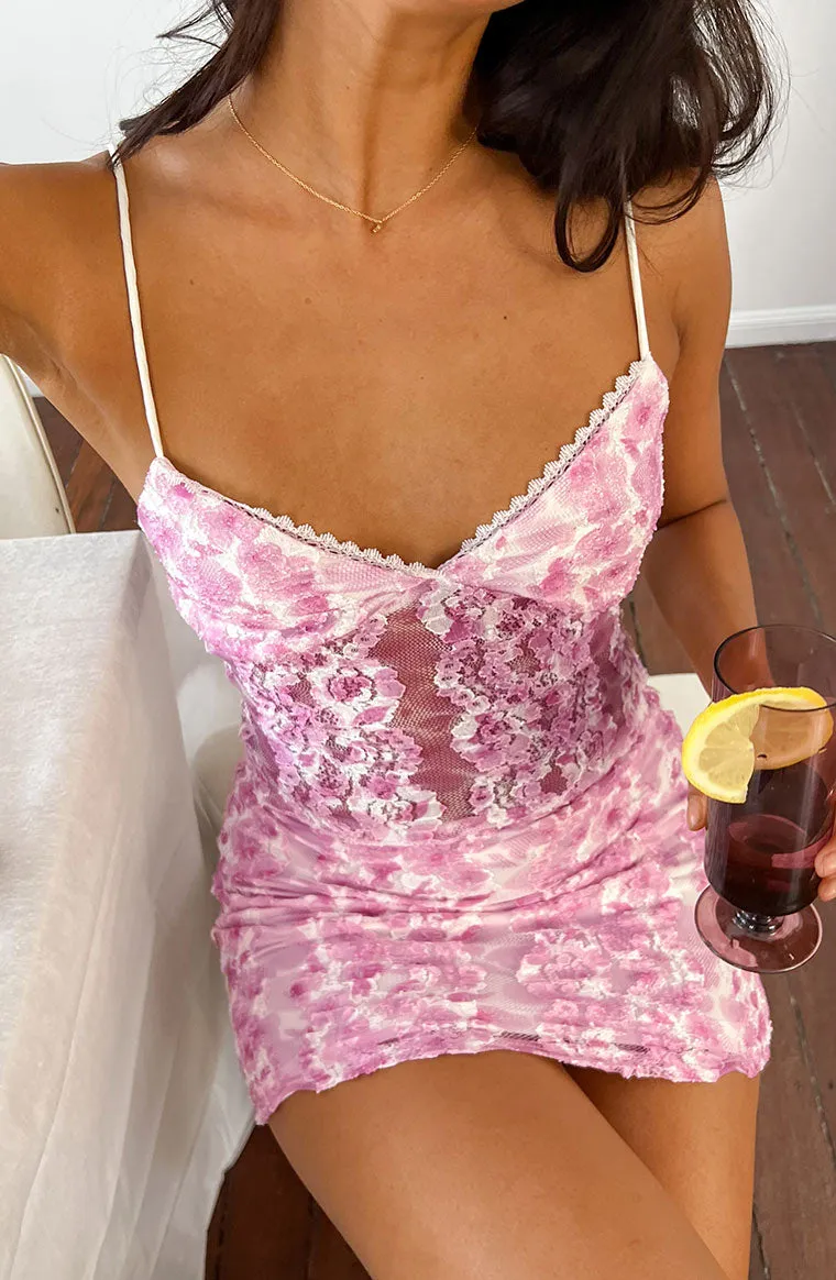 Keziah Pink Lace Cami Top sold by Beginning Boutique