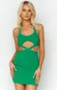 Reita Green Mini Dress sold by Beginning Boutique