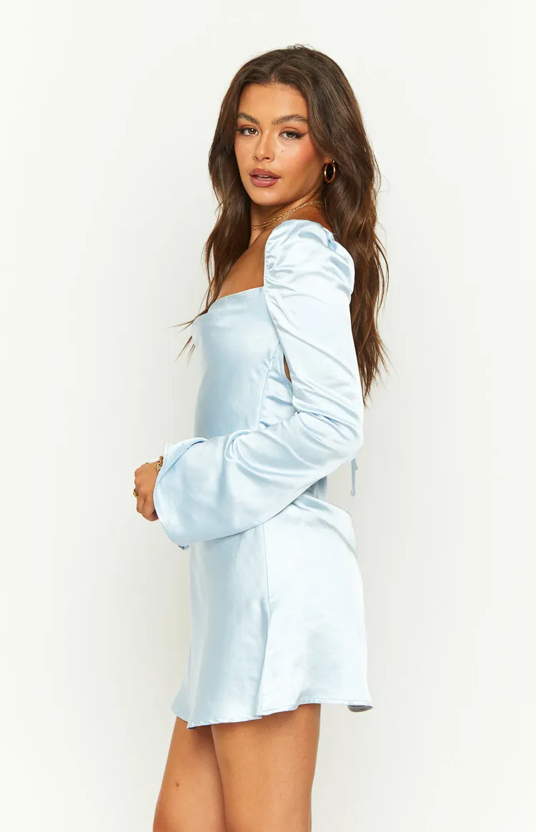 Marienne Blue Mini Dress sold by Beginning Boutique product image thumbnail 5