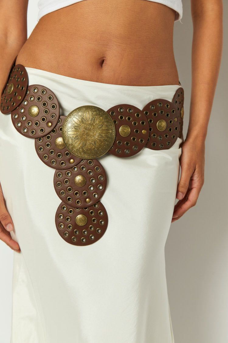 Sadie Brown Disc Belt sold by Beginning Boutique product image thumbnail 3