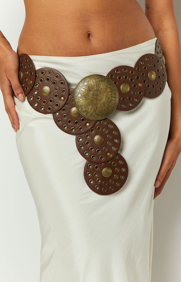 Sadie Brown Disc Belt sold by Beginning Boutique product image thumbnail 4
