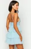 Nadine Blue Tulle Mini Dress sold by Beginning Boutique