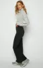 Katrine Black Split Hem Pants sold by Beginning Boutique