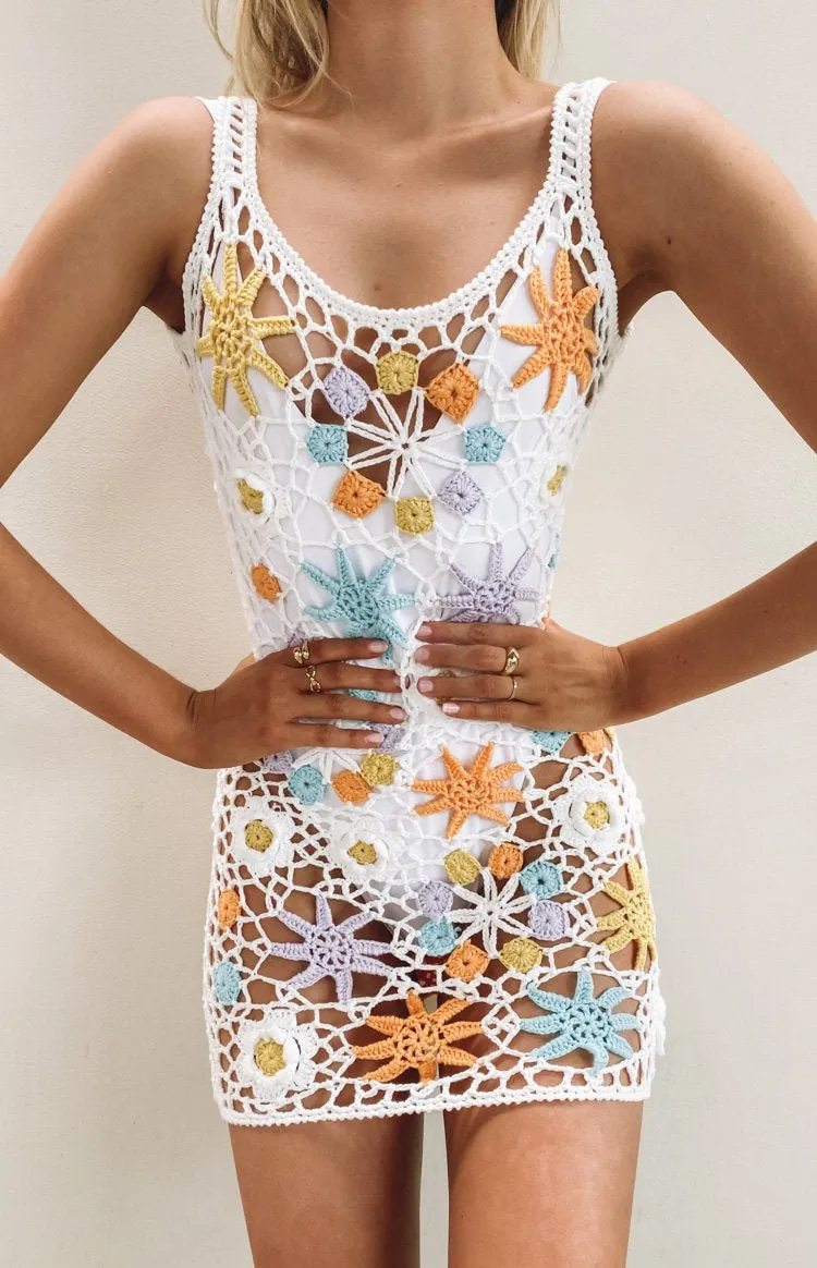 Garden Crochet Dress Rainbow sold by Beginning Boutique product image thumbnail 2