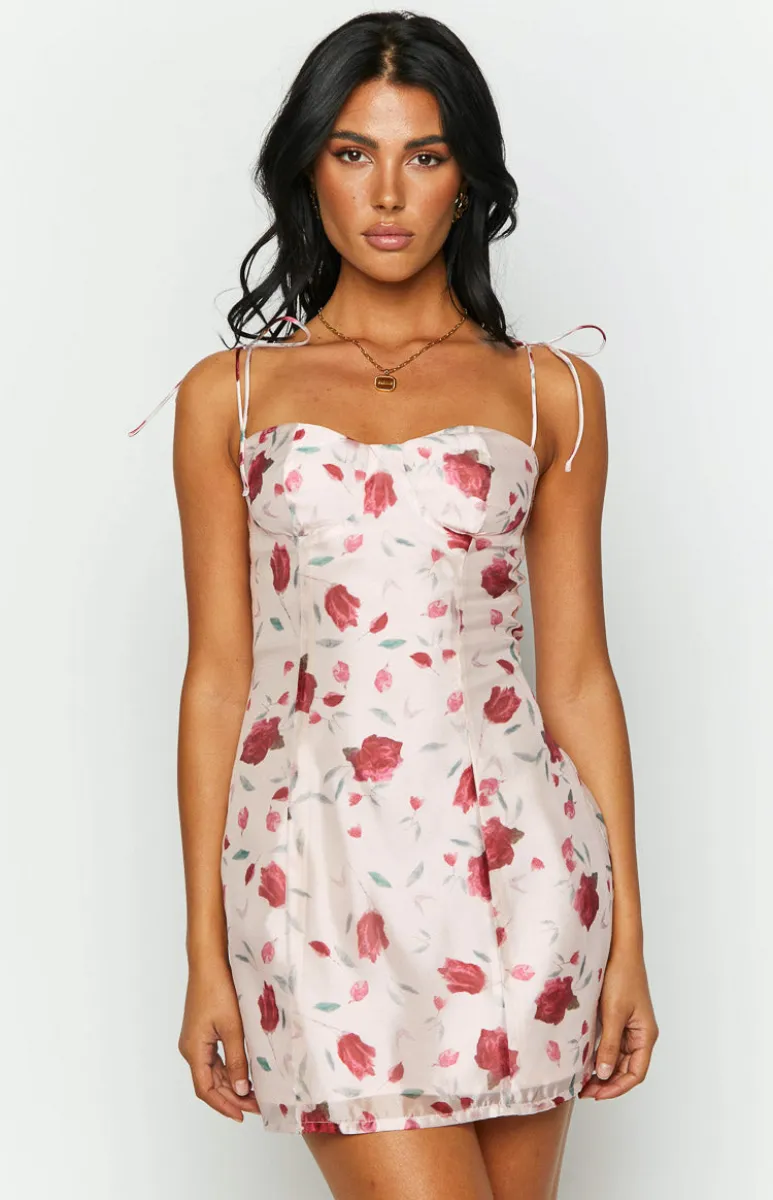 knee length dresses for ladies Penny Lane Pink Lily Mini Dress