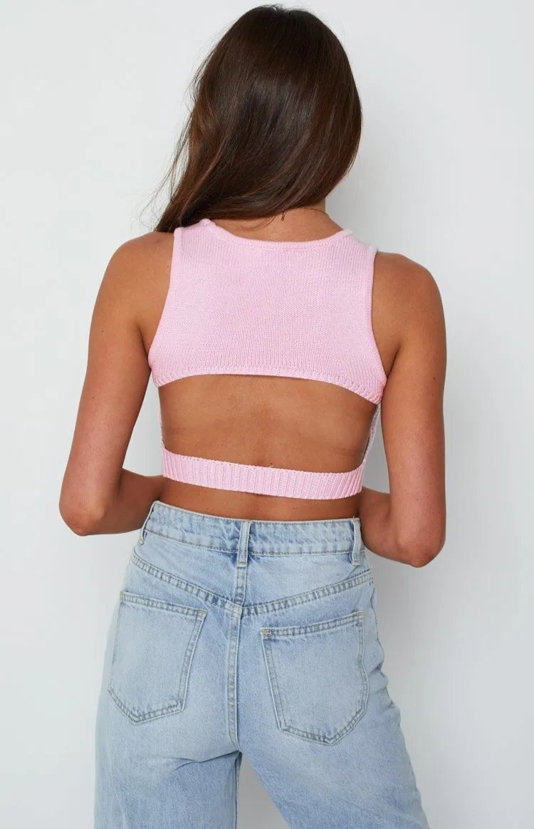 Trixie Pink Back Strap Top sold by Beginning Boutique product image thumbnail 5