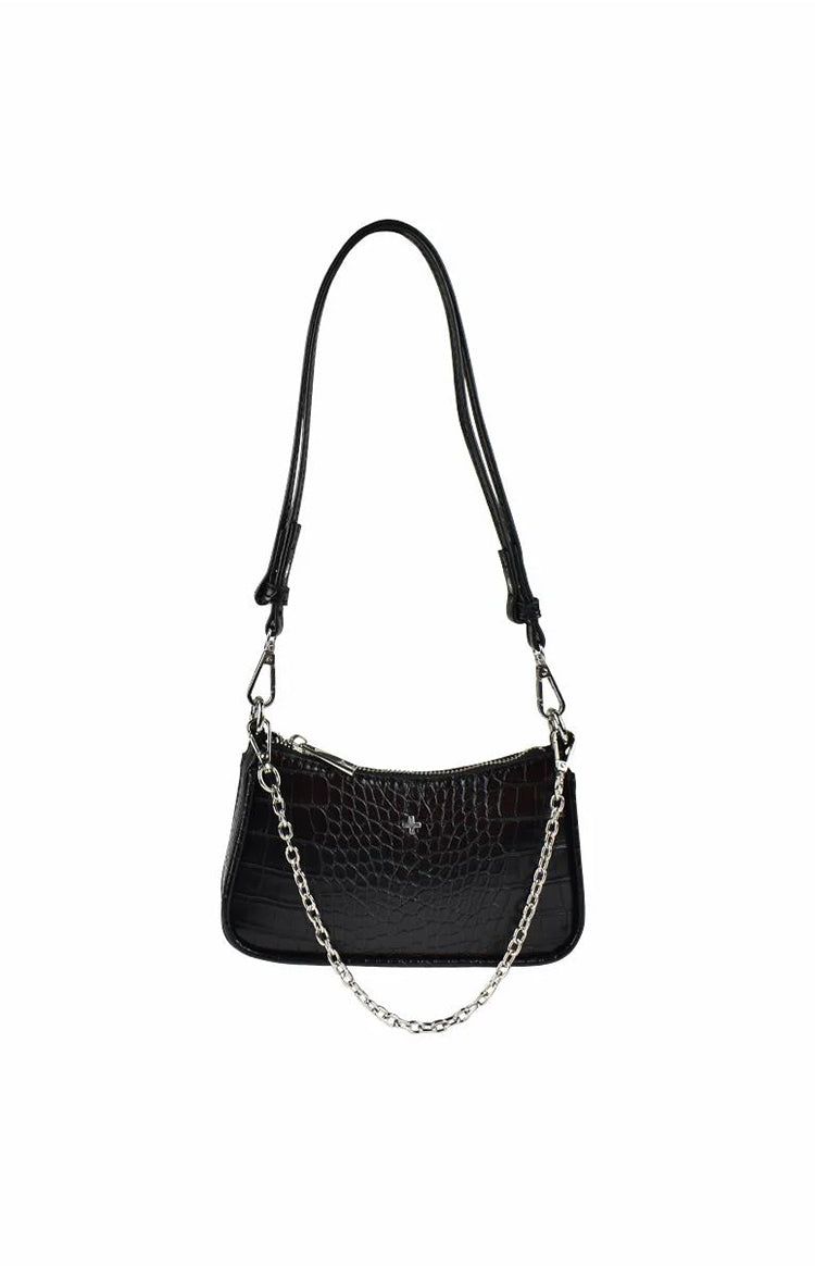 Peta & Jain Poppi Black Croc Mini Shoulder Bag sold by Beginning Boutique product image thumbnail 2