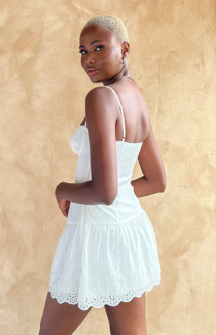 Kinslee White Mini Dress sold by Beginning Boutique product image thumbnail 4