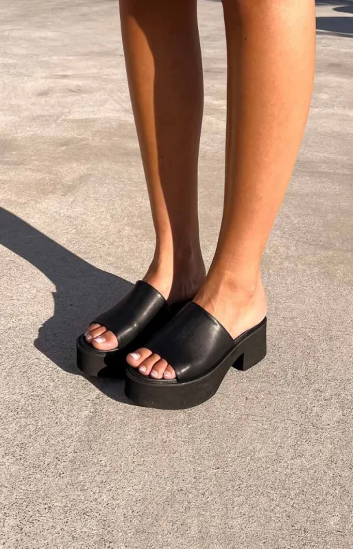 Therapy Tyra Black Platform Heels sold by Beginning Boutique