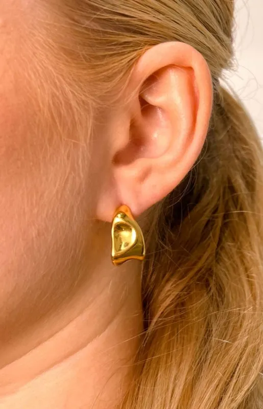 Perrie Gold Earrings sold by Beginning Boutique