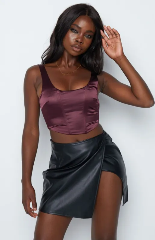 Florian Shiraz Corset Top sold by Beginning Boutique