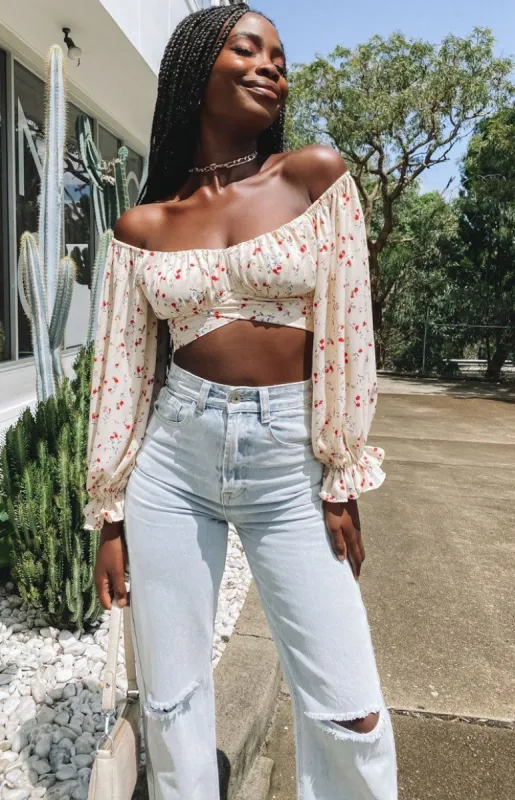 Ground Theory Top Floral sold by Beginning Boutique