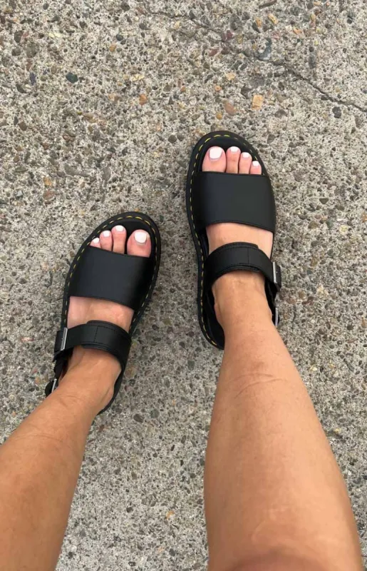 Dr. Martens Voss Sandal Black Hydro sold by Beginning Boutique