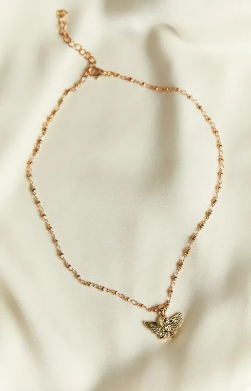 Nava Gold Pendant Necklace sold by Beginning Boutique