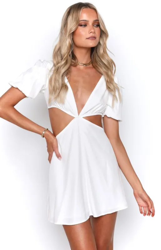 Yarrow White Mini Dress sold by Beginning Boutique