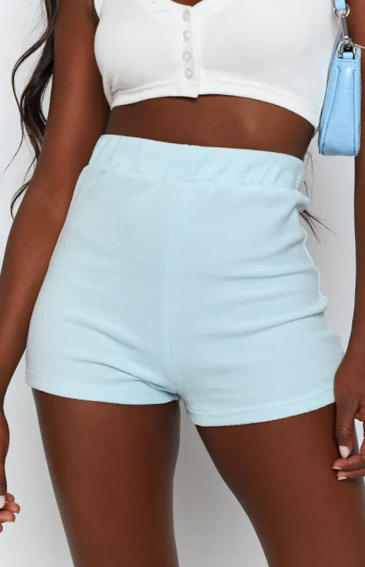 Sunset Hot Pants Terry Blue sold by Beginning Boutique