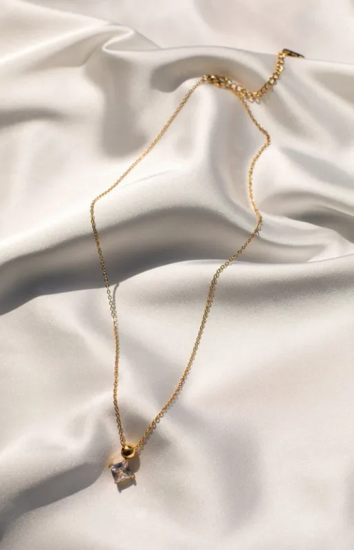 Hattie Gold Stainless Steel Necklace sold by Beginning Boutique