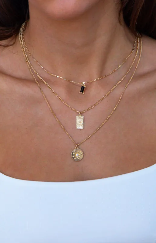 Eclat Arabella Layered Necklace Gold sold by Beginning Boutique