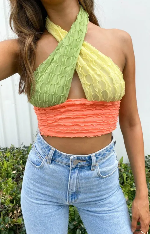 Palette Halter Top Multi sold by Beginning Boutique