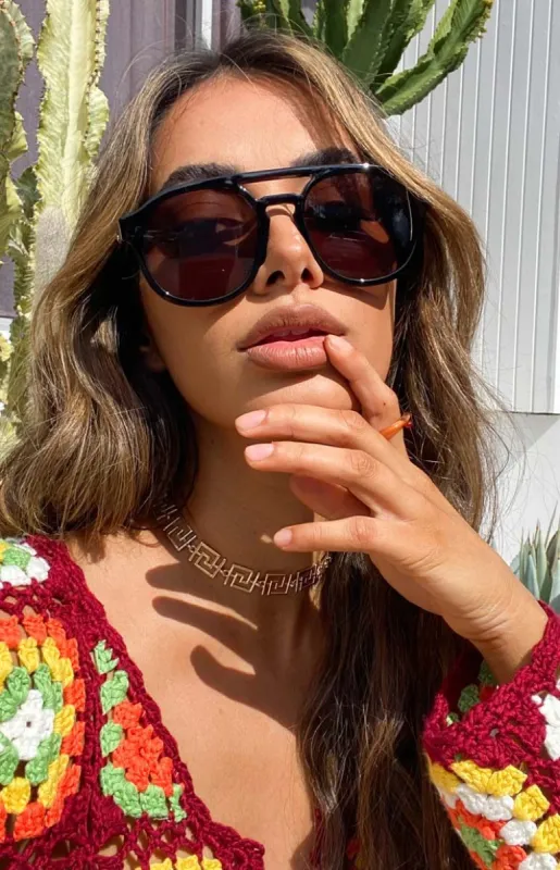 Eclat 1970s Sunglasses Brown sold by Beginning Boutique