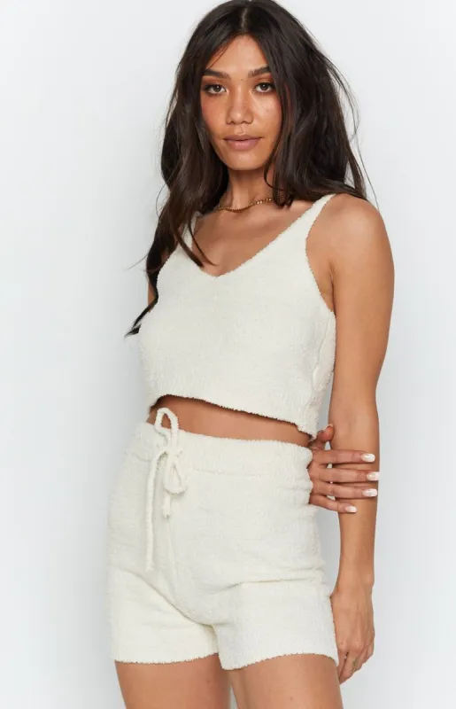 Adina Crop Top Cream sold by Beginning Boutique