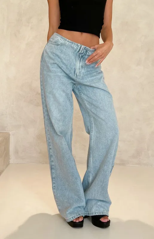Lioness Practical Magic Blue Denim Jeans sold by Beginning Boutique