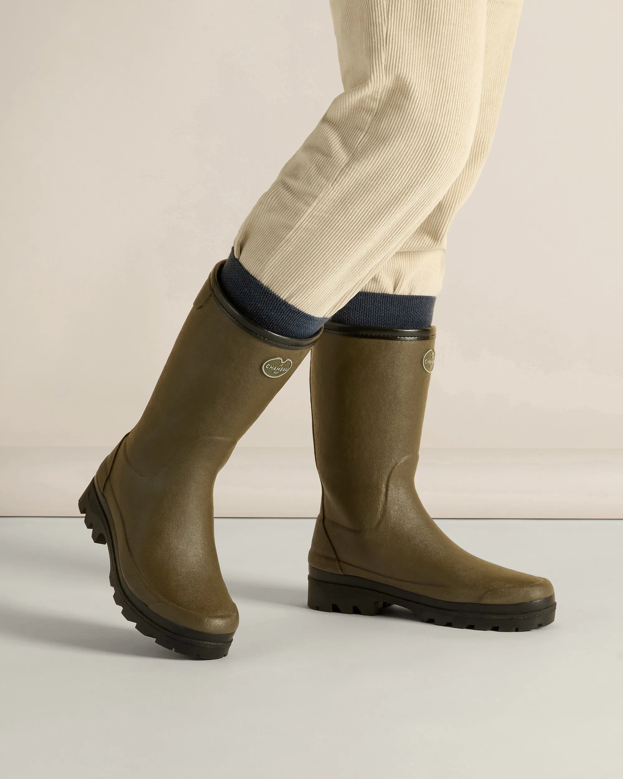 Women's Giverny Wool Lined Bottillon - Chameau Green sold by Le Chameau product image thumbnail 4