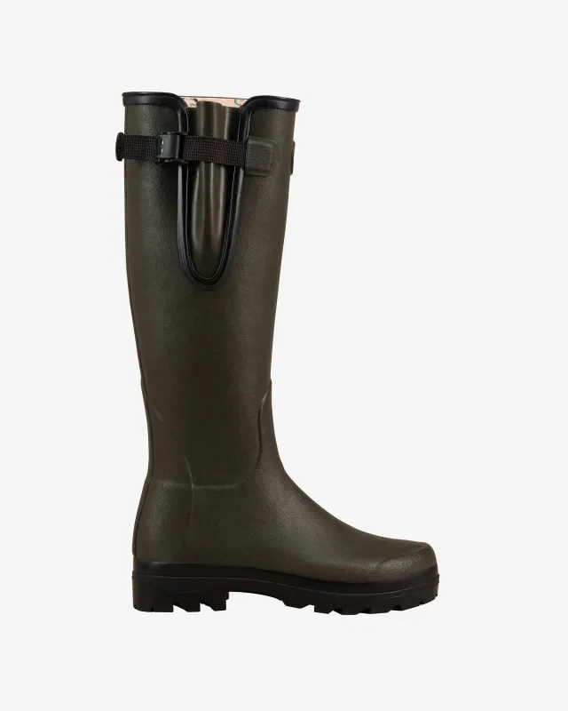 Women's National Trust Vierzon Jersey Lined Wellington Boot - Oak Green sold by Le Chameau