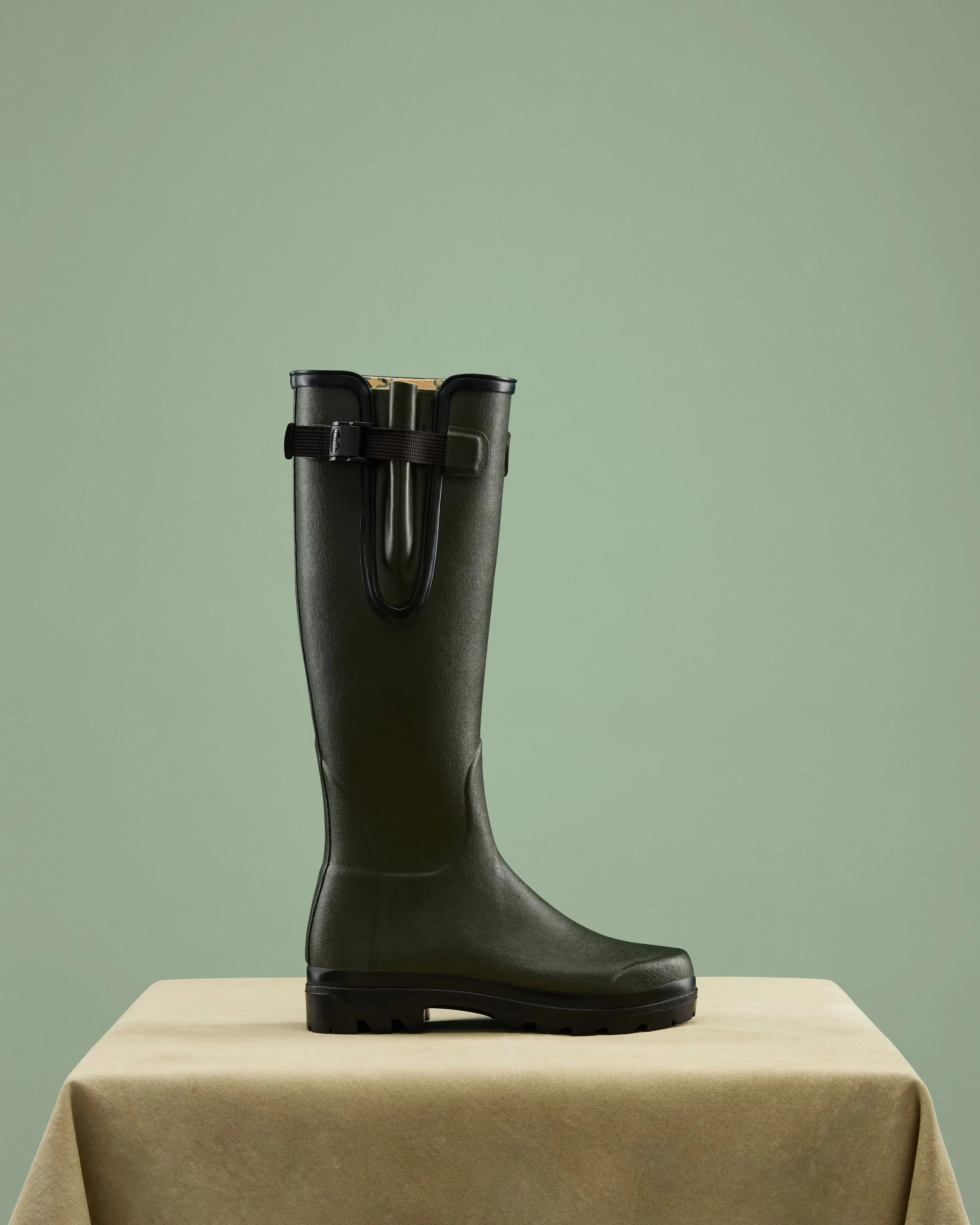 Women's National Trust Vierzon Jersey Lined Wellington Boot - Oak Green sold by Le Chameau product image thumbnail 3