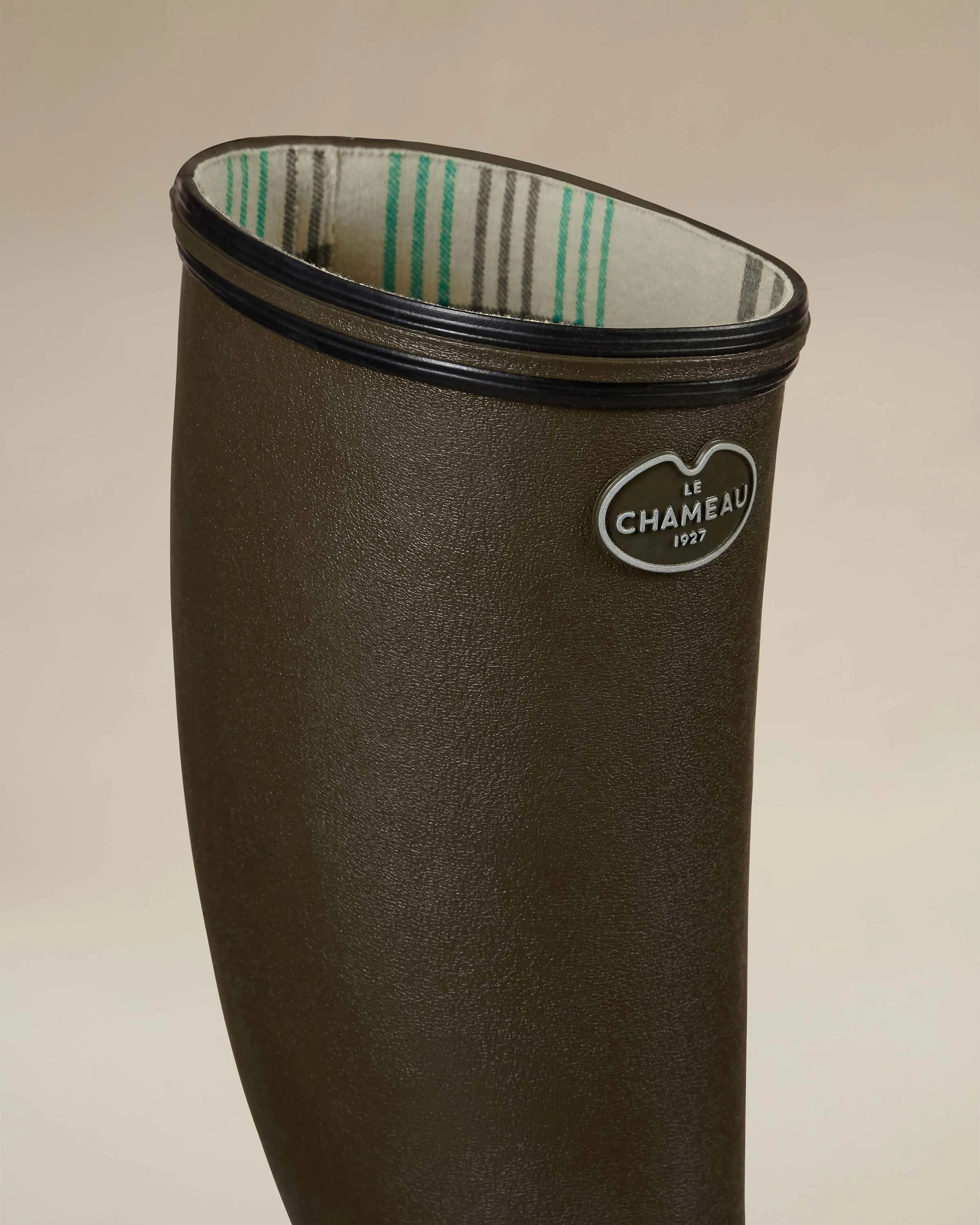 Women's Giverny Jersey Lined Wellington Boot - Chameau Green sold by Le Chameau product image thumbnail 4