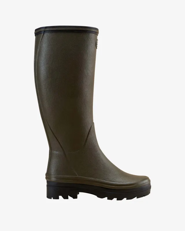 Women's Giverny Jersey Lined Wellington Boot - Chameau Green sold by Le Chameau