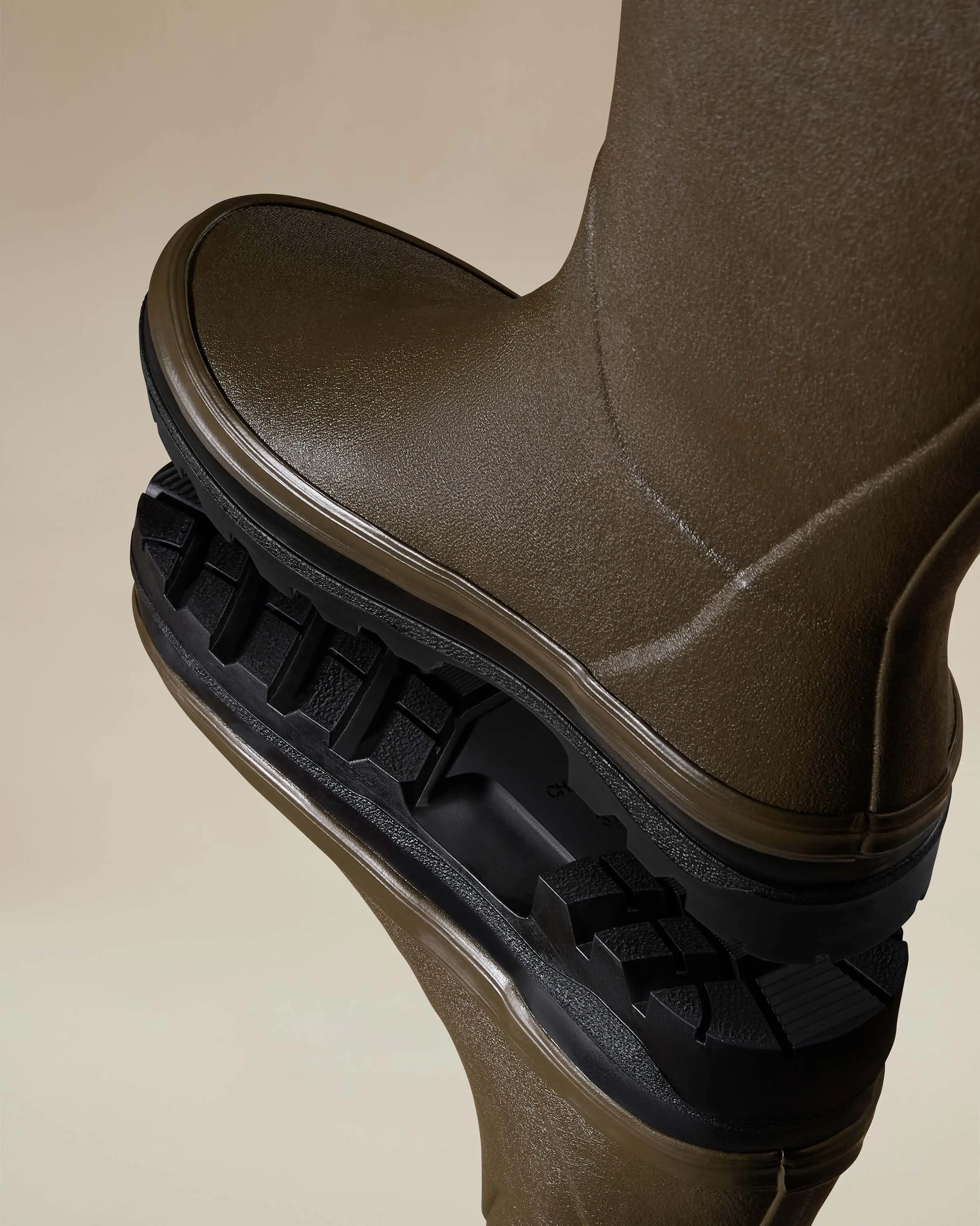 Women's Giverny Jersey Lined Wellington Boot - Chameau Green sold by Le Chameau product image thumbnail 3