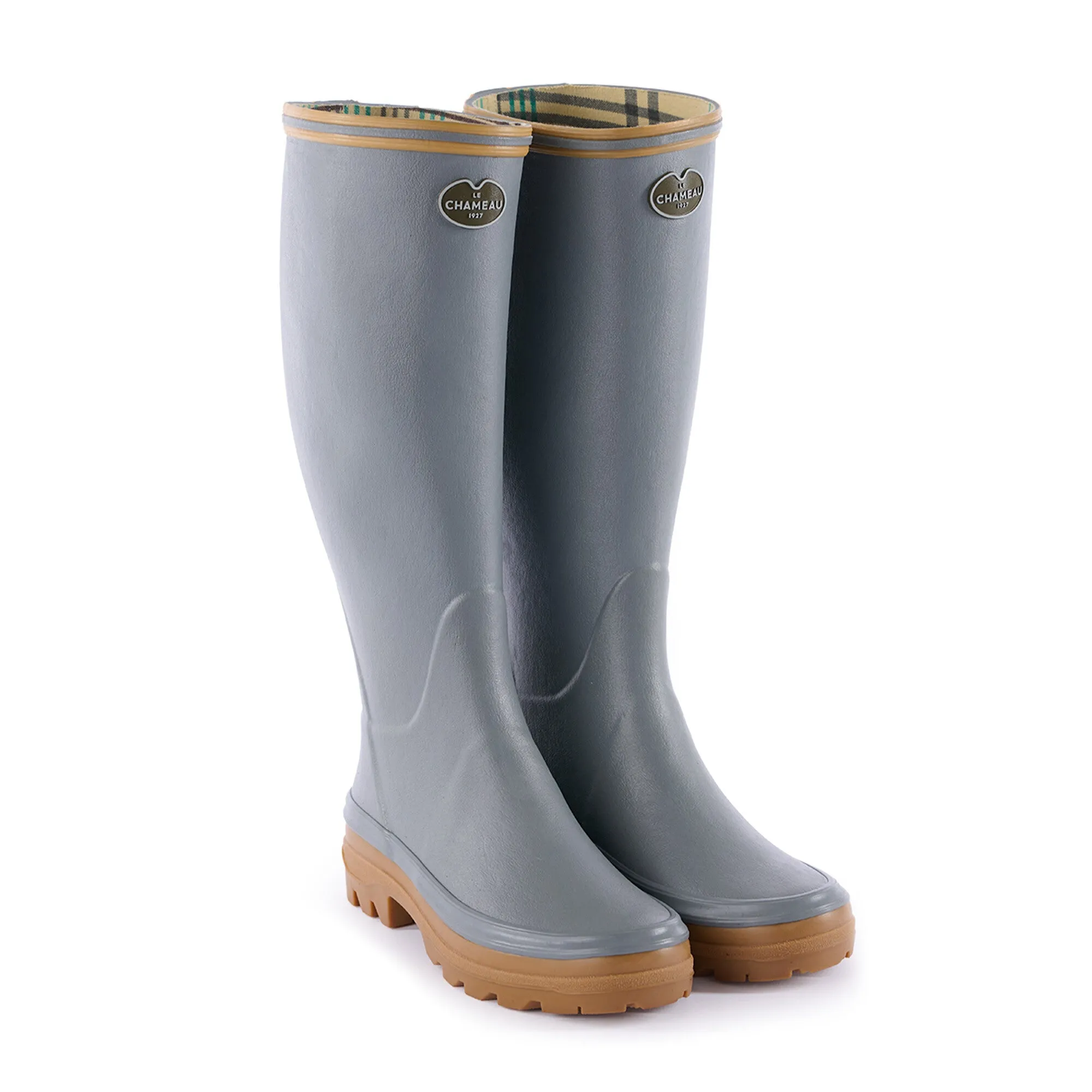 Women's Giverny Jersey Lined Wellington Boot - Grey sold by Le Chameau product image thumbnail 2