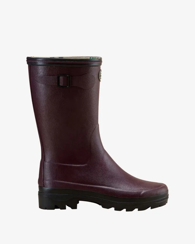 Women's Giverny Jersey Lined Bottillon - Cherry Red made by Le Chameau
