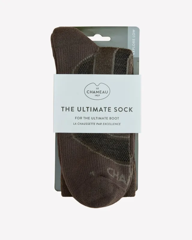 Explore Socks Low - Chameau Green sold by Le Chameau