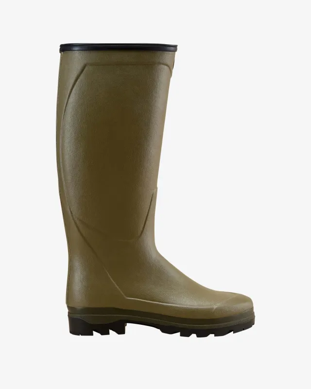 Men's Country Cross Neoprene Lined Wellington Boot - Iconic Green sold by Le Chameau